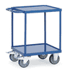 Fetra Tischwagen mit Stahlblech-Wannen, Gesamttragkraft 500 kg, 737 x 609 x 860 mm