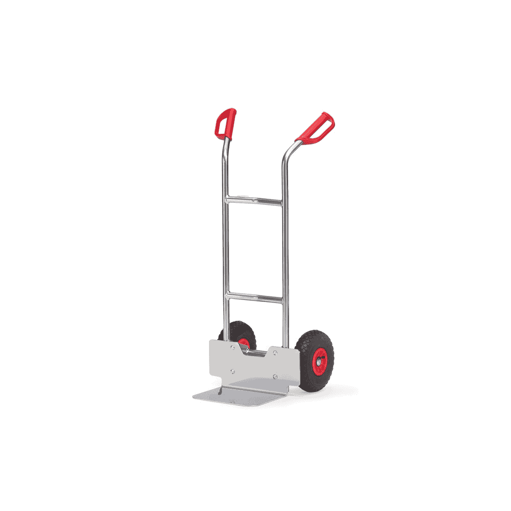 Fetra Alu-Stapelkarre, 150 kg Tragkraft, Höhe 1150 mm, Standardschaufel