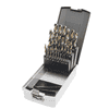 KRAFTWERK PRO LINE HSSE-Co5 Spiralbohrer-Set, 25-teilig, 1–13 mm, Cobalt-Bohrer für Metall