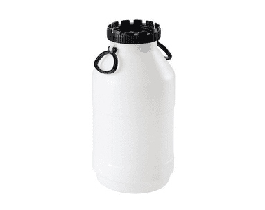 Weithalskanister aus HDPE, weiss, in diversen Ausführungen
