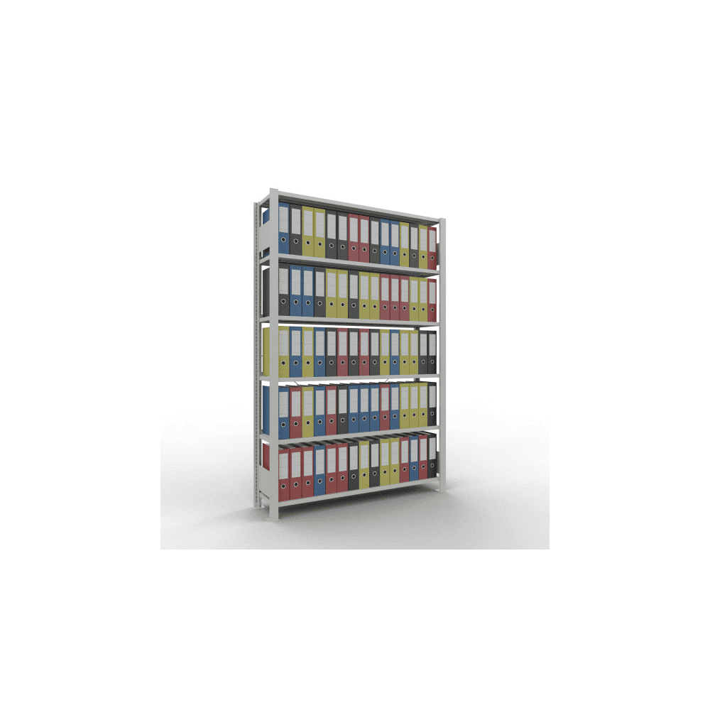 Schulte Büro- und Archivregale Stecksystem MULTIplus85, einseitig nutzbar