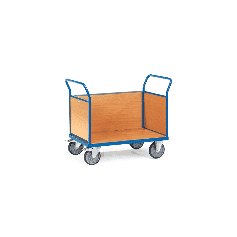 Fetra Chariot de transport à trois parois, capacité de charge jusqu'à 600 kg, quatre dimensions différentes