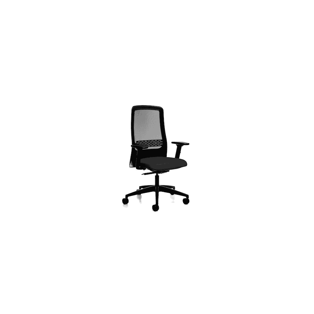 Chaise de bureau Prosedia 172II, dossier haut en résille, noir