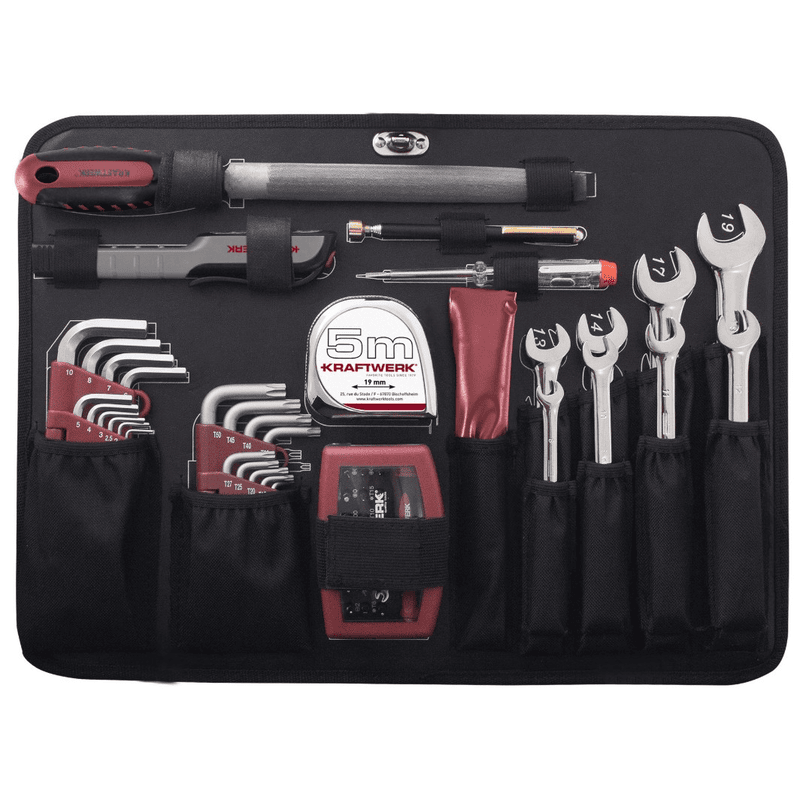 KRAFTWERK PRO LINE Werkzeugkoffer mit Akku-Bohrschrauber von BOSCH, 1/4" + 1/2", 264-tlg