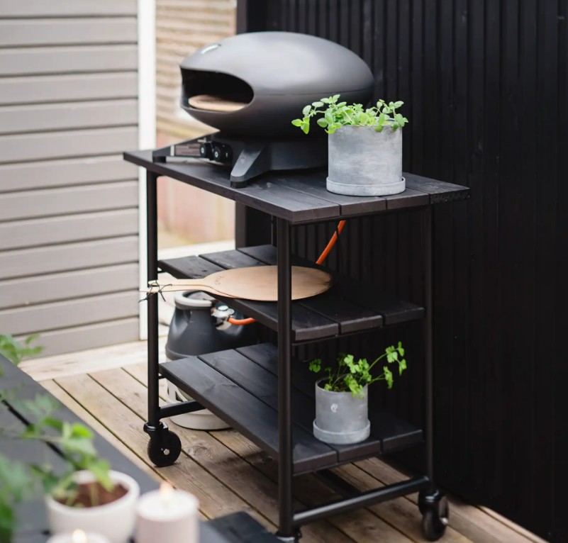 PLUS Table-barbecue avec jardinière Urban Picnic, noire, disponible en plusieurs modèles