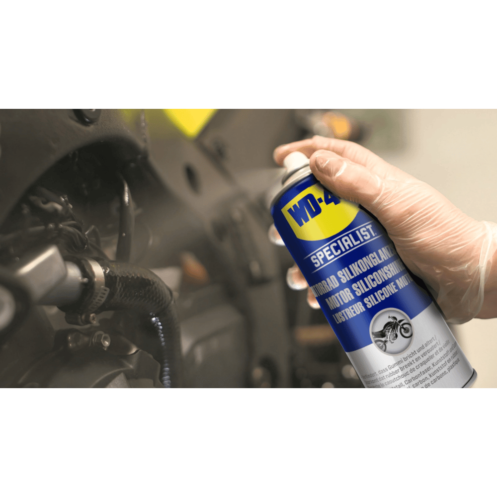 WD-40 Spray brillant au silicone Specialist pour motos, contenance 400 ml