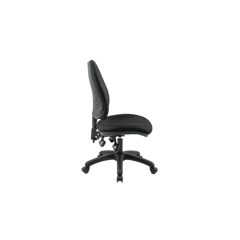 Chaise de bureau Arws SY20, mécanisme synchrone, tissu, sans accoudoirs, noir