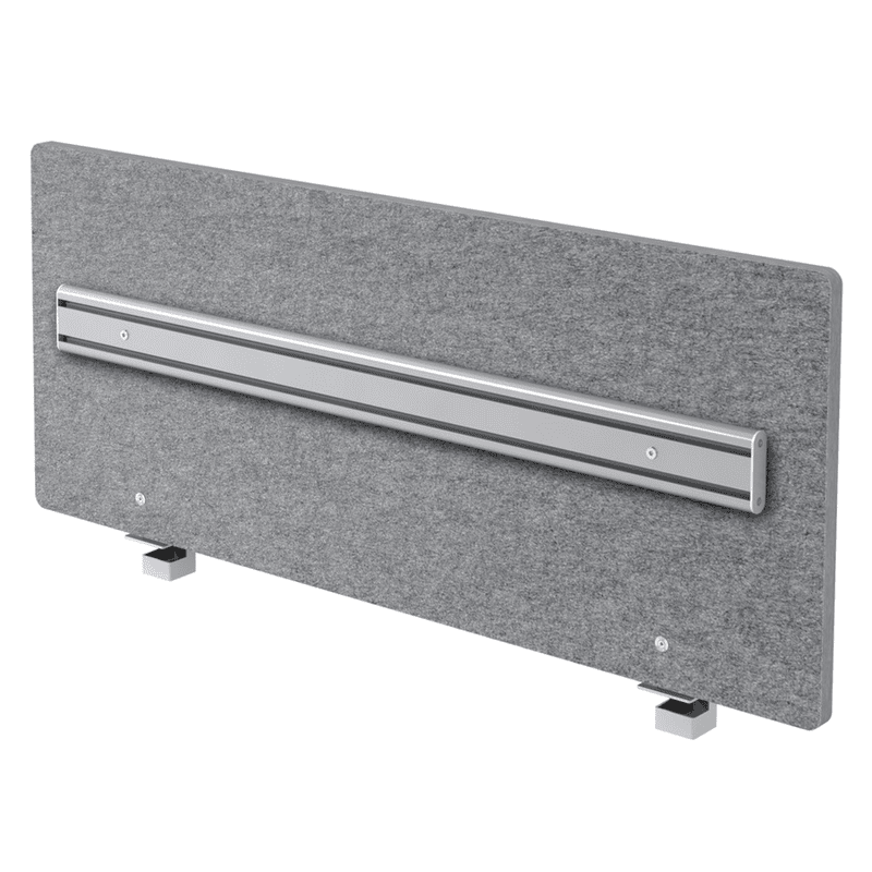 Cloison acoustique UltraBase avec rail d'organisation, en diverses tailles