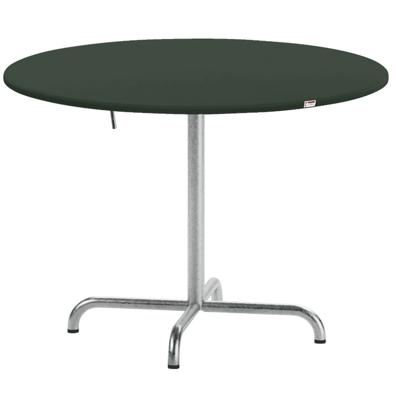 Schaffner Table pliante Davos en fibre de verre, de forme ronde, disponible en plusieurs versions