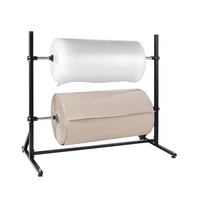 Support pour 2 rouleaux de matériel d'emballage horizontal