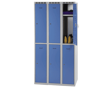 Vestiaire à 6 compartiments