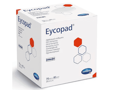 Compresses oculaires stériles Eycopad, 70 x 85 mm, blanches