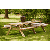 PLUS Kombi-Gartenmöbel, mit Klappsitzen, 3000 x 1550 x 710 / 450 mm