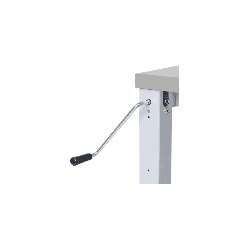 Bedrunka+Hirth ESD-Arbeitsplatz workergo 4-Fuss, Grundgestell Tiefe 900 mm, höhenverstellbar mit Kurbelverstellung, 2 Breiten