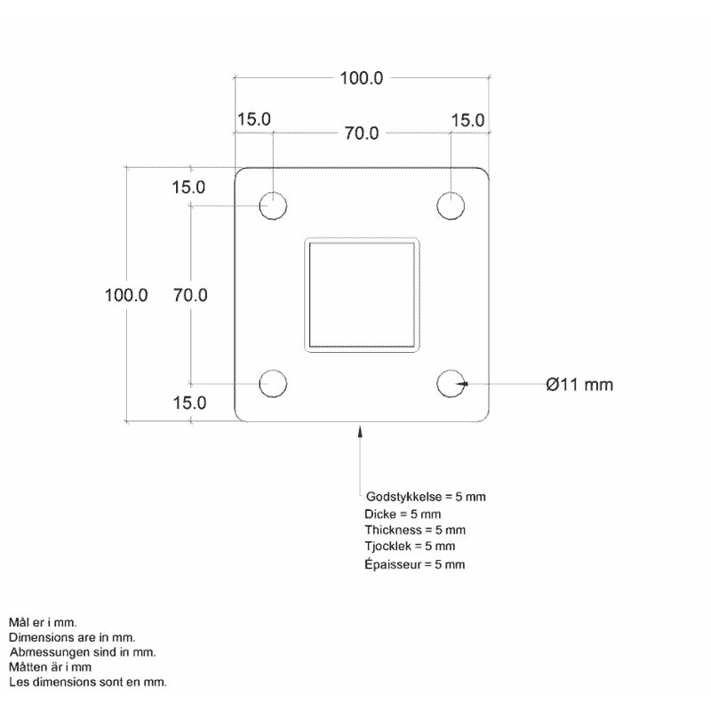 PLUS Poteaux en acier pour rampes d'escalier, avec socle et boulon, disponibles en 2 modèles différents