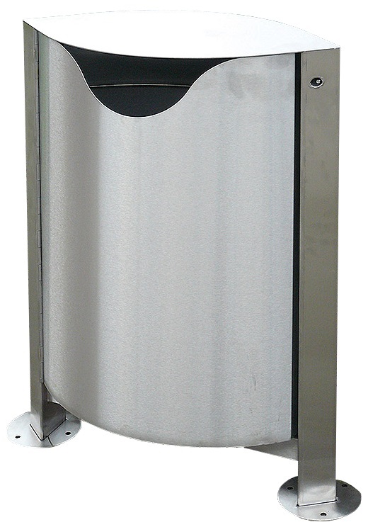 Poubelle moderne en acier inoxydable