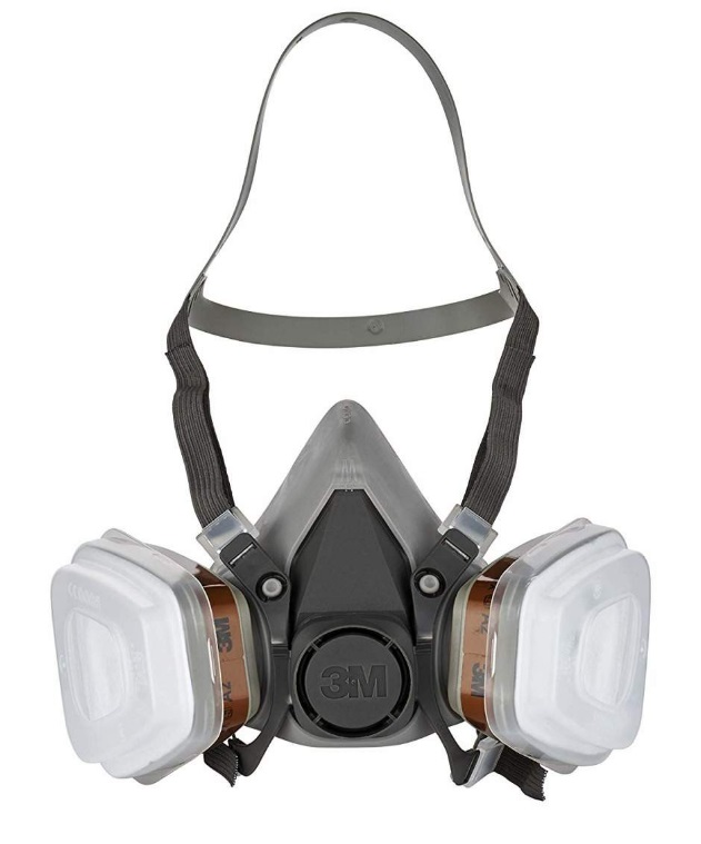 3M Masque de protection respiratoire 6002C1 Gris 1 pièce, LxLxH 125x250x245 mm