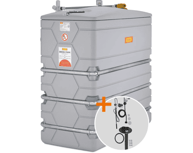 CEMO CUBE Heizöltank 2000 l mit Domdeckel, Outdoor mit Zulassung für die Schweiz