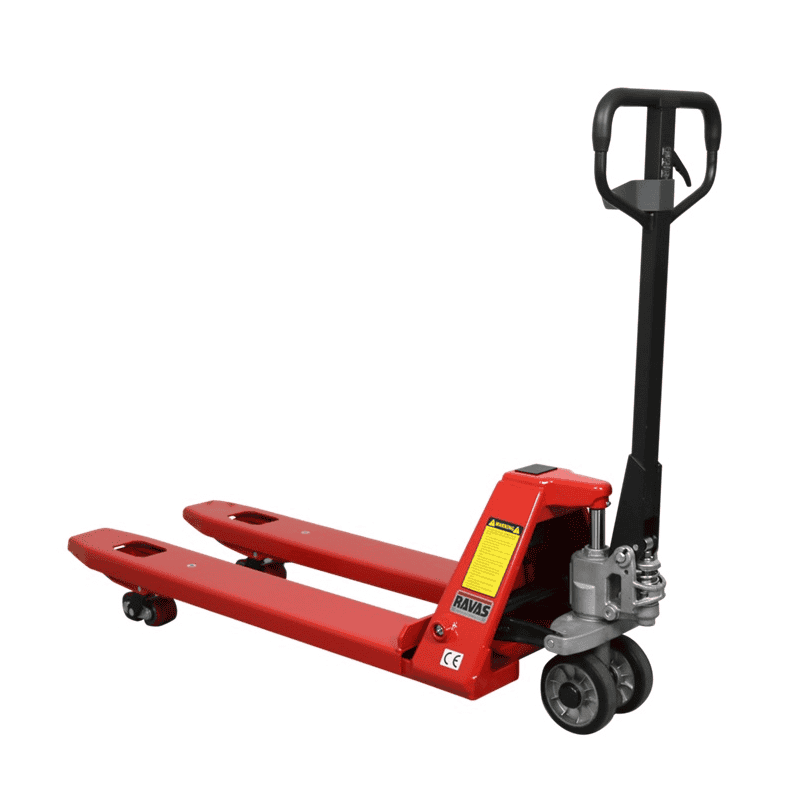 RAVAS Handhubwagen iPT Essential / Palettrolli mit Waage, Tragkraft 2000 kg, Anzeigeschritt 0,5 - 1 kg