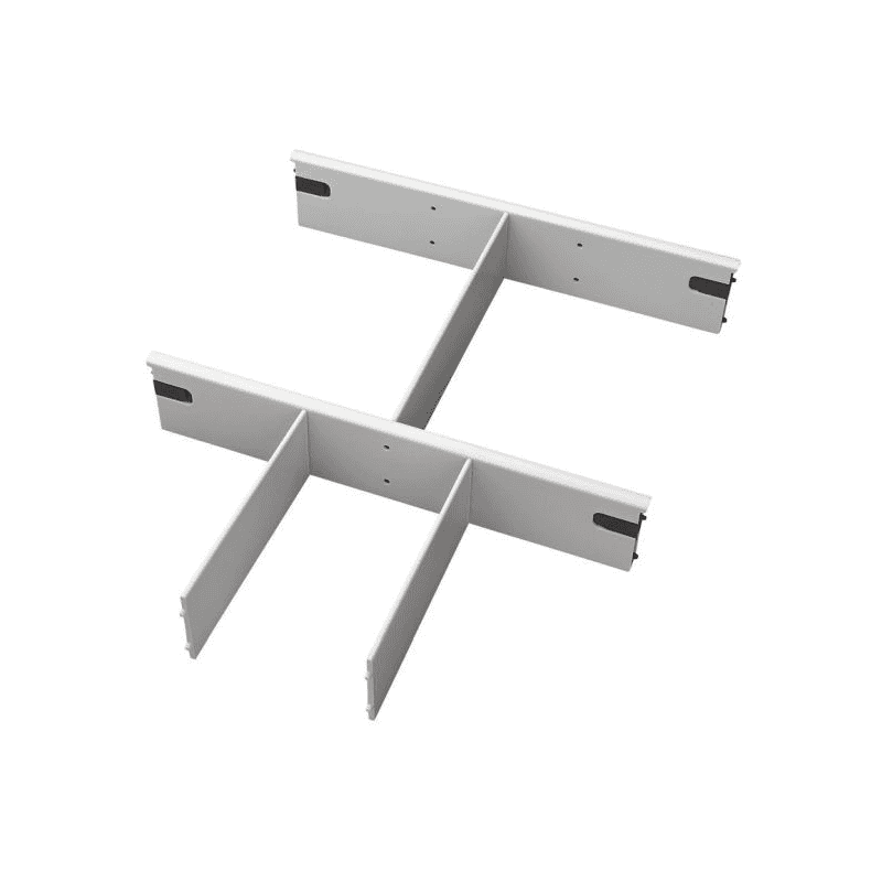 Schubladentrenner für Rollcontainer, 2er-Set in grau