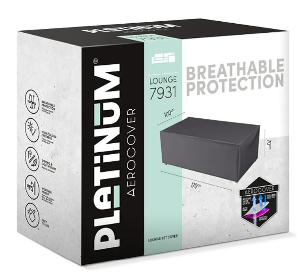 Platinum AeroCover Housse de protection pour banquette lounge, L x L x H 1700 x 1000 x 700 mm