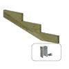 PLUS Limon d'escalier à 19°, profondeur de marche 390 mm, disponible en plusieurs modèles