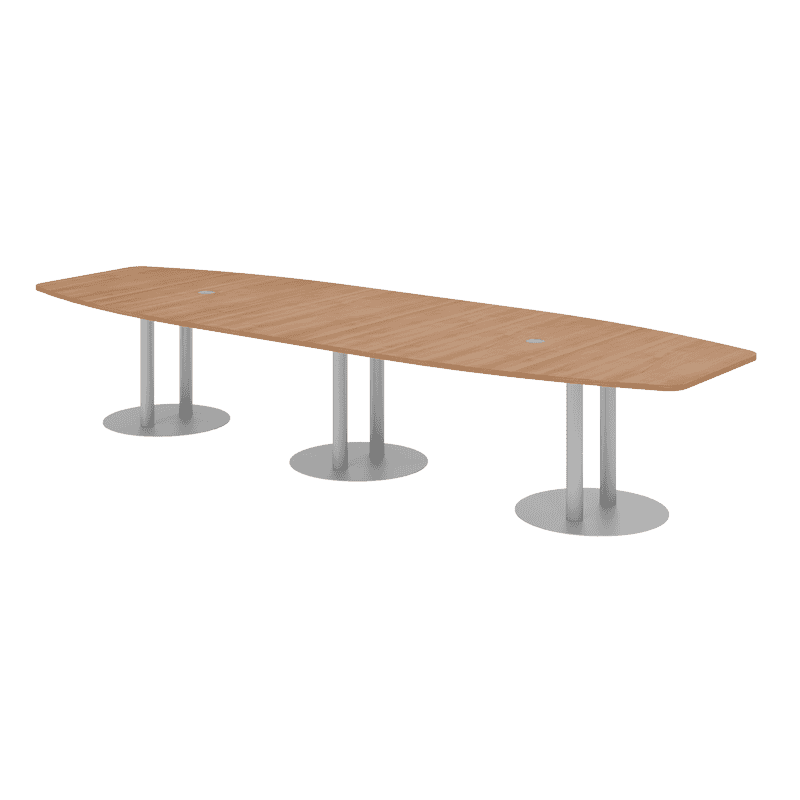 Table de conférence Beat avec pied en forme d'assiette, en divers modèles