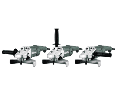 Metabo Winkelschleifer Set WE 2200-230, 2200 Watt, mit Kunststoffkoffer und 2 Diamanttrennscheiben