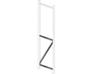 Schulte Fachwerk für Ständerrahmen W100, horizontal oder diagonal, verzinkt