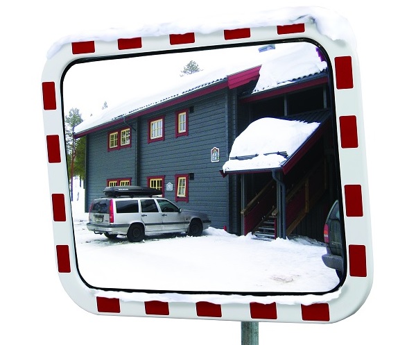 Miroir routier, Type TM-H avec chauffage, en différentes tailles