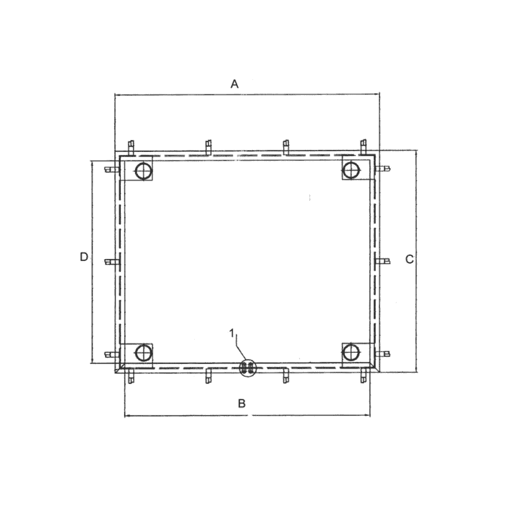 Einbau- und Fundamentrahmen zu Plattformwaage KPZ 2