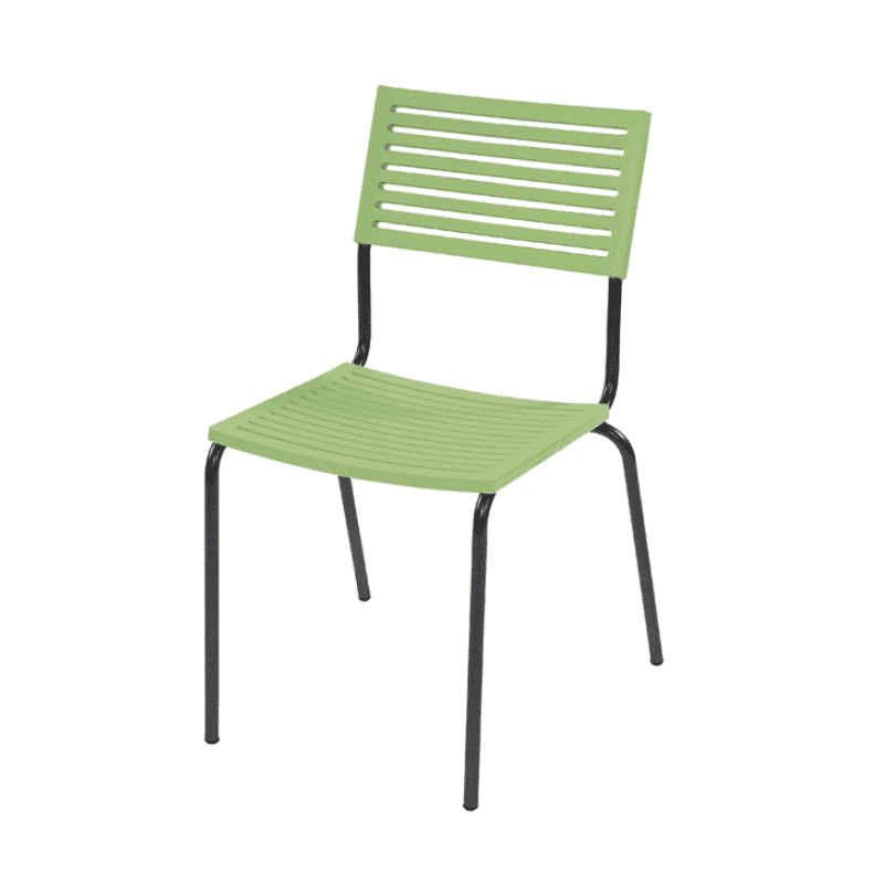 Schaffner Chaise de jardin LAMELLO sans accoudoirs, revêtement par poudre, disponible en plusieurs couleurs