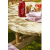 PLUS Combi-Meuble de jardin, imprégné sous pression, rond, inclus dosserets, 2370 x 2370 x 720 / 840 mm