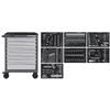 KRAFTWERK BT700 Werkstattwagen, 8 Schubladen, BASIC, inkl. Werkzeug, 351-teilig, BxTxH 719 x 474 x 1000 mm