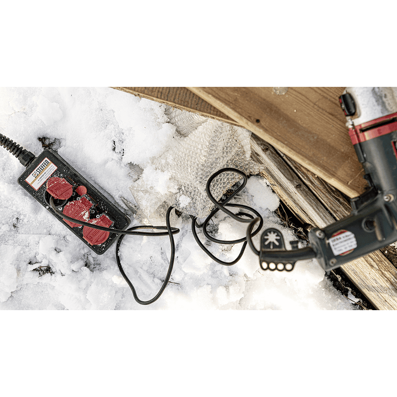 Steffen Multiprise PROFESSIONAL, prises de courant T25, 16 A, GdV 5 x 2.5mm², IP55, noir/rouge, différents versions