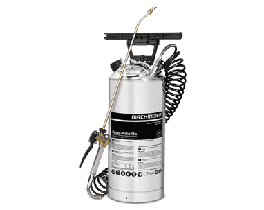 Birchmeier Druckspeicher-Sprühgerät Spray-Matic 10 S, für Bauprofis, mit Pressluftanschluss, Füllmenge 10 l, in 2 Ausführungen