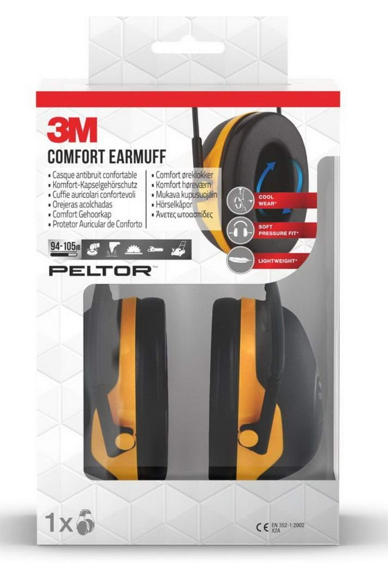 3M Coquilles anti-bruit de tête confort Peltor X2A noir/jaune, 1 pièce