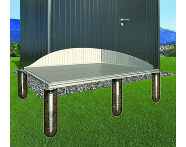 biohort SmartBasePLUS Fundament zu Gerätehaus Europa, 8 Grössen