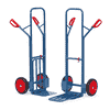 Fetra Diable pour colis 300 kg de capacité de charge, hauteur 1300 mm, pelle en tôle d'acier et pliable