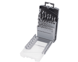 KRAFTWERK HSS-G Spiralbohrer-Set Ø 1-10/0,5 mm, 19-teilig