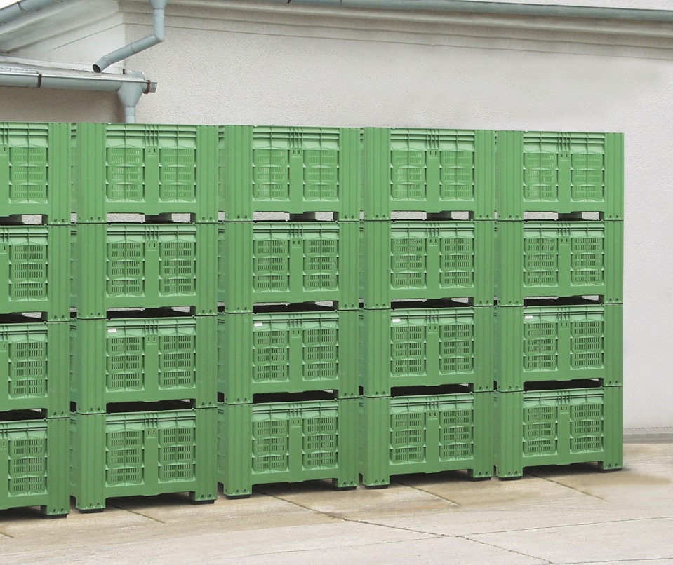 Kunststoffbox für Lagerung und Transport von Obst und Gemüse