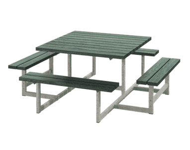 Picnic Kombi-Gartenmöbel, ReTex, grün, 2000 x 2000 x 730 mm
