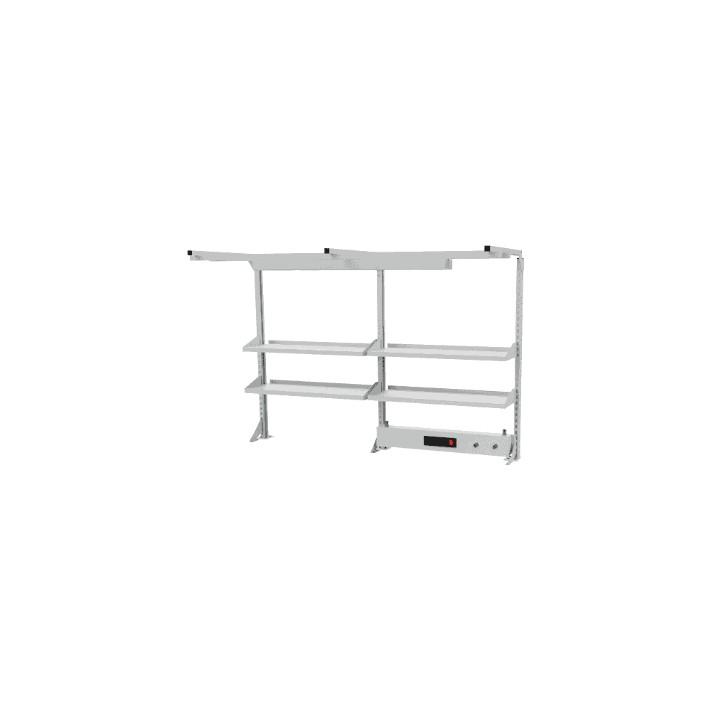 Bedrunka+Hirth Multi-Wand-Aufbau mit Fachboden und Druckluftanschluss, 2000 x 1250 mm, zwei Ausführungen