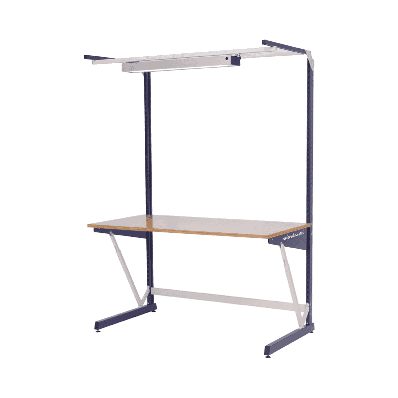 Bedrunka+Hirth Arbeitsplatzsystem workraster mit Multi-Wand-Aufbau, Grundgestell, 1500 x 800 x 2070 mm