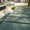 PLUS Picnic Kombi-Gartenmöbel, ReTex, grün, mit Rückenlehnen, 2240 x 2240 x 760 / 450 mm