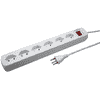 Steffen Steckdosenleiste POWER EASY, 6 x T13, mit Schalter, IP20, 1.5 m Kabel, in zwei Farben