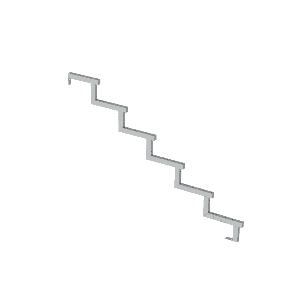 PLUS Limon d'escalier à 34,2°, profondeur de marche 280 mm, disponible en plusieurs versions