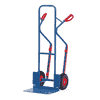 Fetra Diable en tube d'acier, hauteur 1300 mm, patins en plastique, bavette extra large