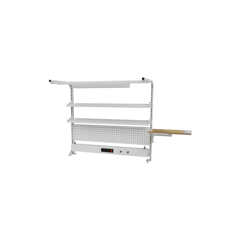 Bedrunka+Hirth Multi-Wand-Aufbau mit Schwenkarm-Ablageplatte, 1500 x 1250 mm, in zwei Ausführungen