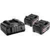 Metabo Set de base 18 V Li-Ion 5.2 Ah, 2 x batteries et chargeur ASC 145